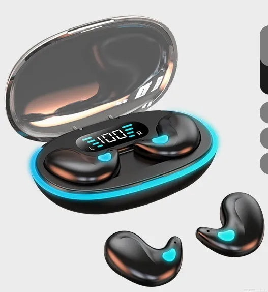🏆LAST DAY SALE 60% OFF⏰Thin Waterproof Earbuds for Small Ears: Comfortable for Sleep, Exercise - No Pressure, Low Delay, Long Life