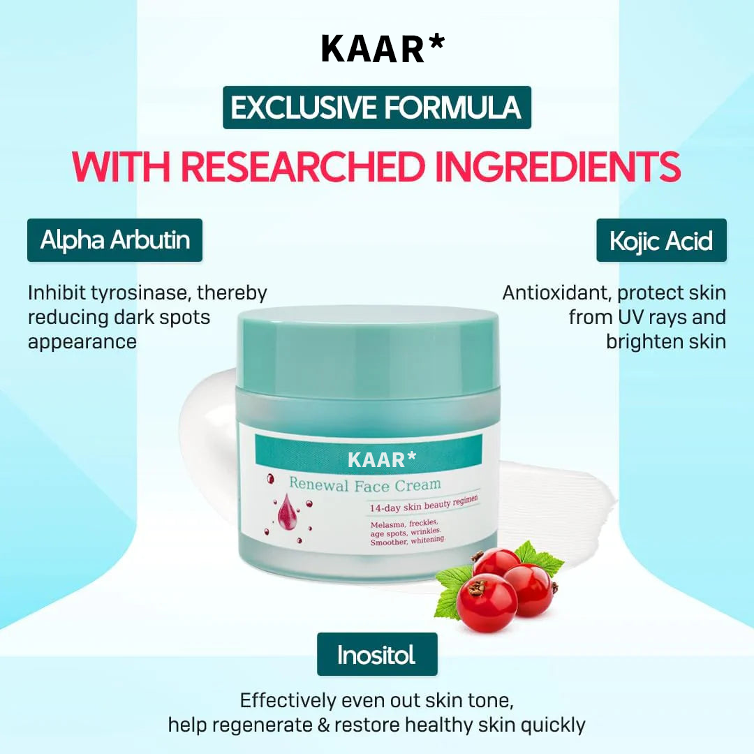 🔥 Final Day 50% OFF 🔥- Official Store 💎 KAAR Renewal Skin Cream – Soothing & Perfect for Sensitive Skin