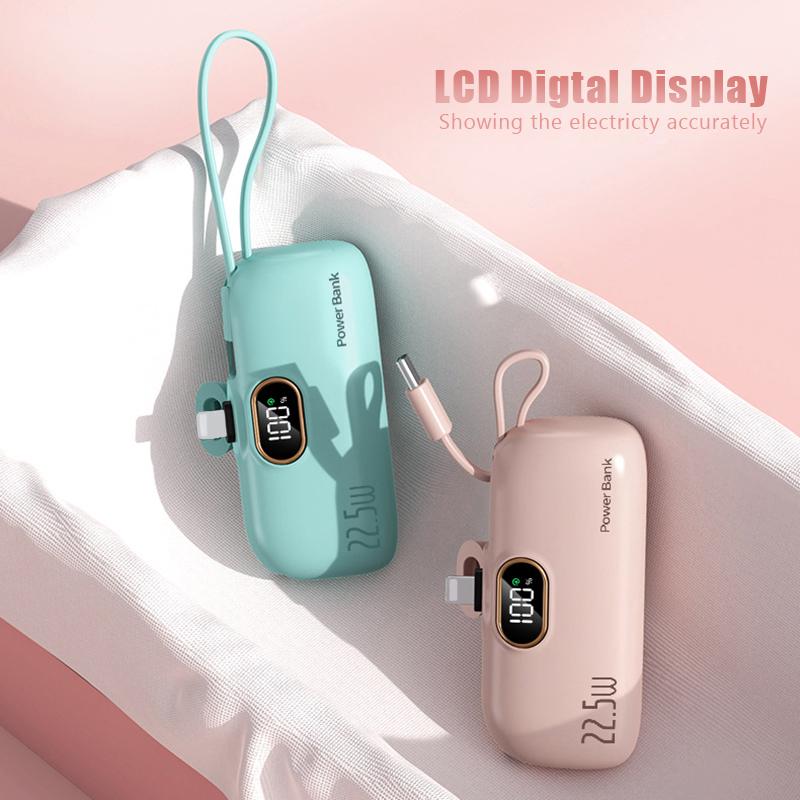 🔥5000mAh Mini Portable Charger Power Bank for phone