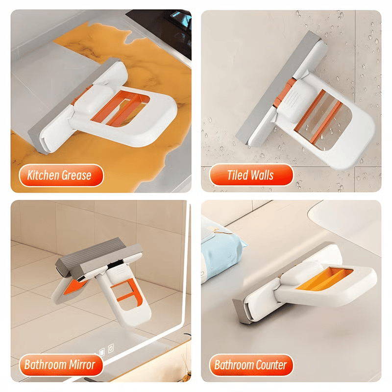 🧼Mini Foldable Desktop Mop – Mop for Wet & Dry