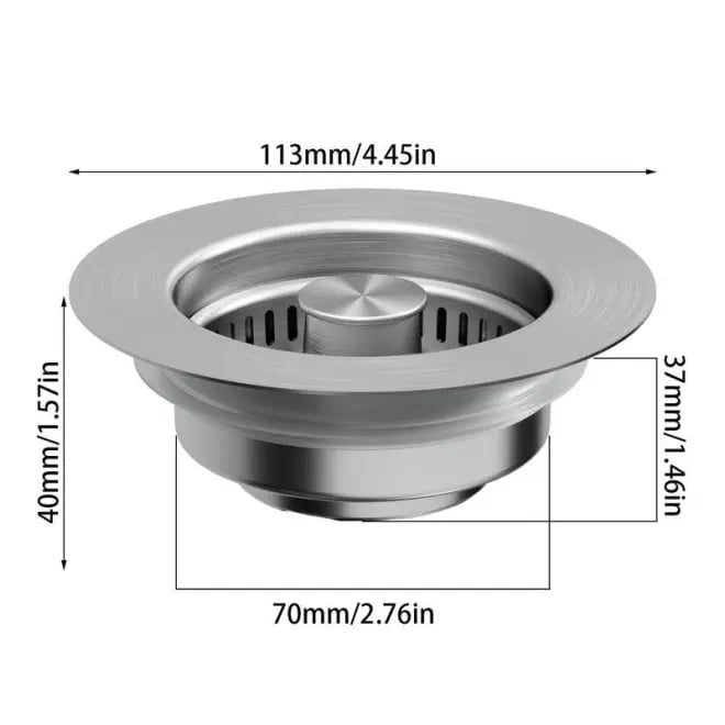 š„LAST DAY 49% OFF-Upgraded 3 in 1 Kitchen Sink Drain Strainer