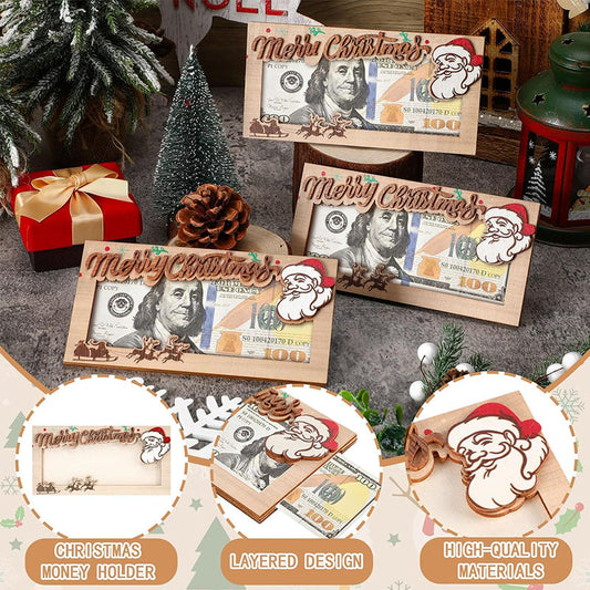 Christmas wooden wallet(🔥Buy More, Get More Free🎄)