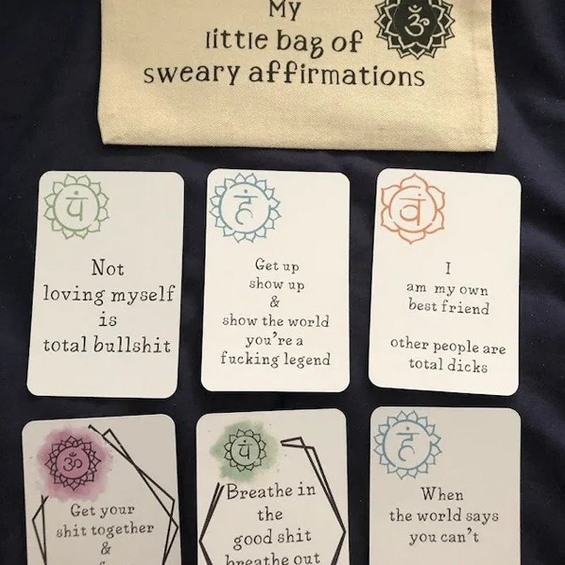 đFunny Affirmation Card Gift Made with Coated Paper(set of 16pcs)