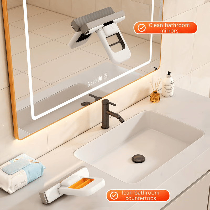 🧼Mini Foldable Desktop Mop – Mop for Wet & Dry
