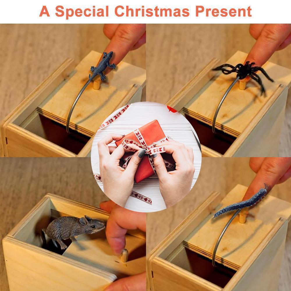 🔥Super lustige verrückte Streich-Geschenkbox-Spinne