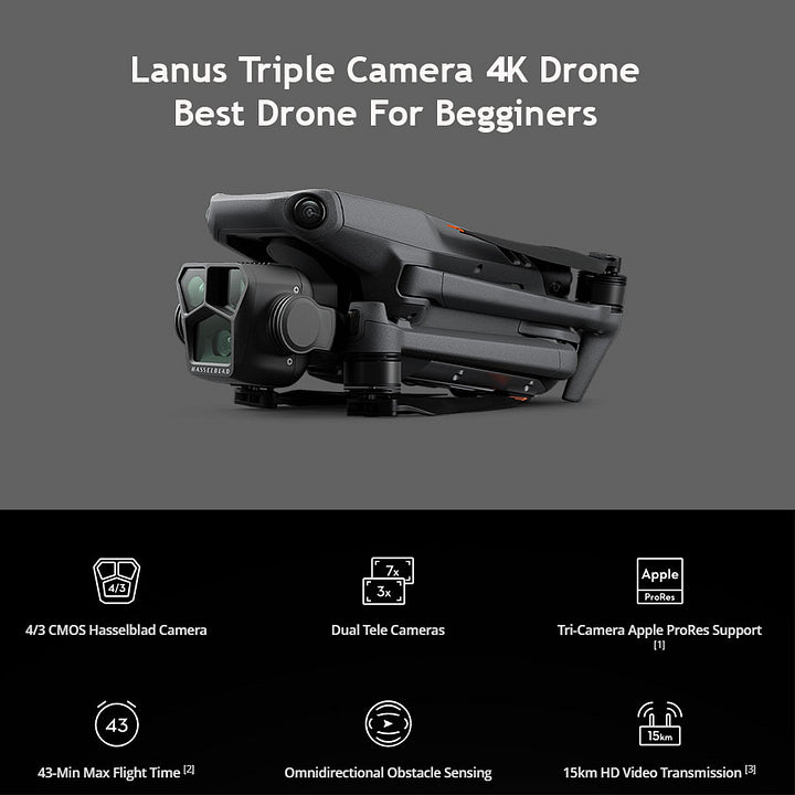 ✨ 🚁 2025 4K Ultra HD Drone – 🔙 Auto Return + ⏱️ 43 Min Flight