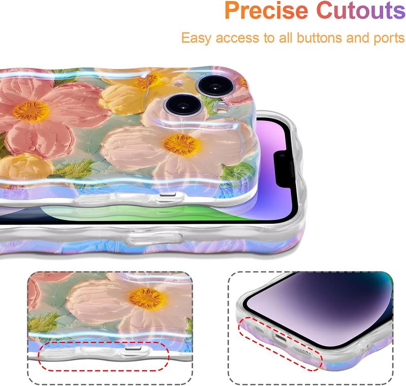 🌸Colorful Retro Oil Painting Print Phone Case