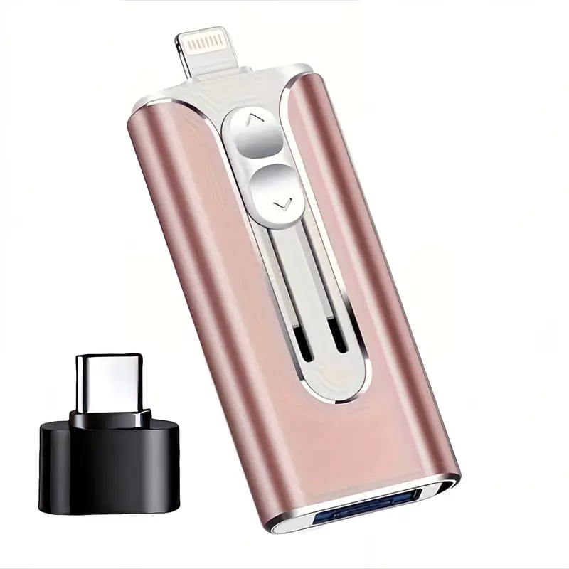 32GB~2TB Micro USB + 8 Pin + USB 3.0 4 in 1 Mobile Phone Computer U-Disk