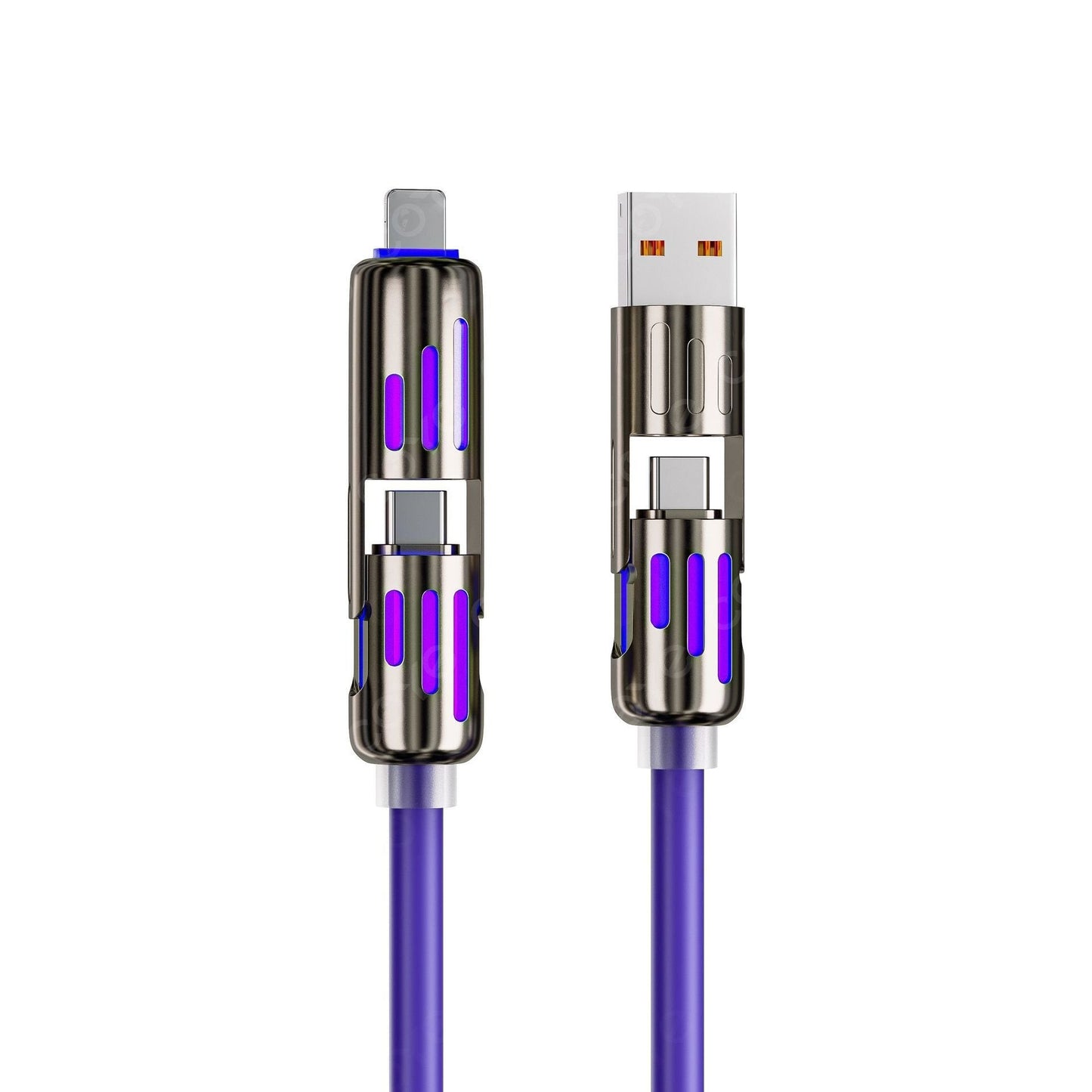 ⚡4-in-1 USB Charging Cable mFish fast charging - Data cable box gifted