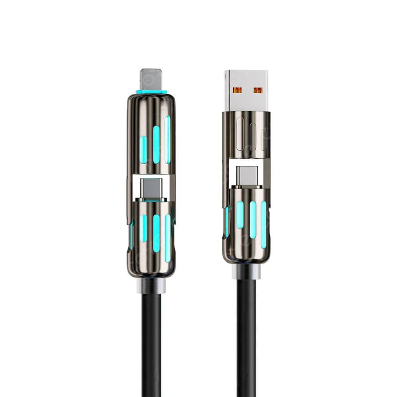 ⚡4-in-1 USB Charging Cable mFish fast charging - Data cable box gifted