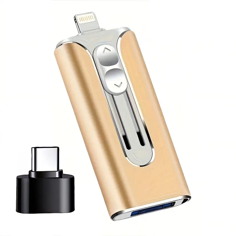 32GB~2TB Micro USB + 8 Pin + USB 3.0 4 in 1 Mobile Phone Computer U-Disk