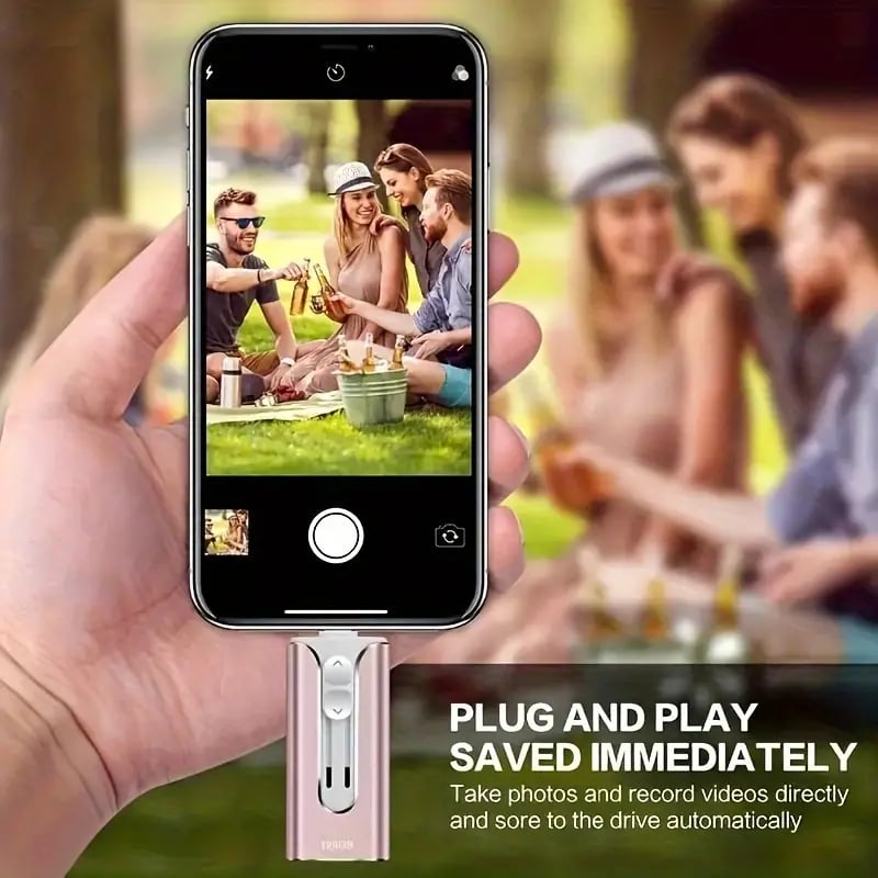 32GB~2TB Micro USB + 8 Pin + USB 3.0 4 in 1 Mobile Phone Computer U-Disk