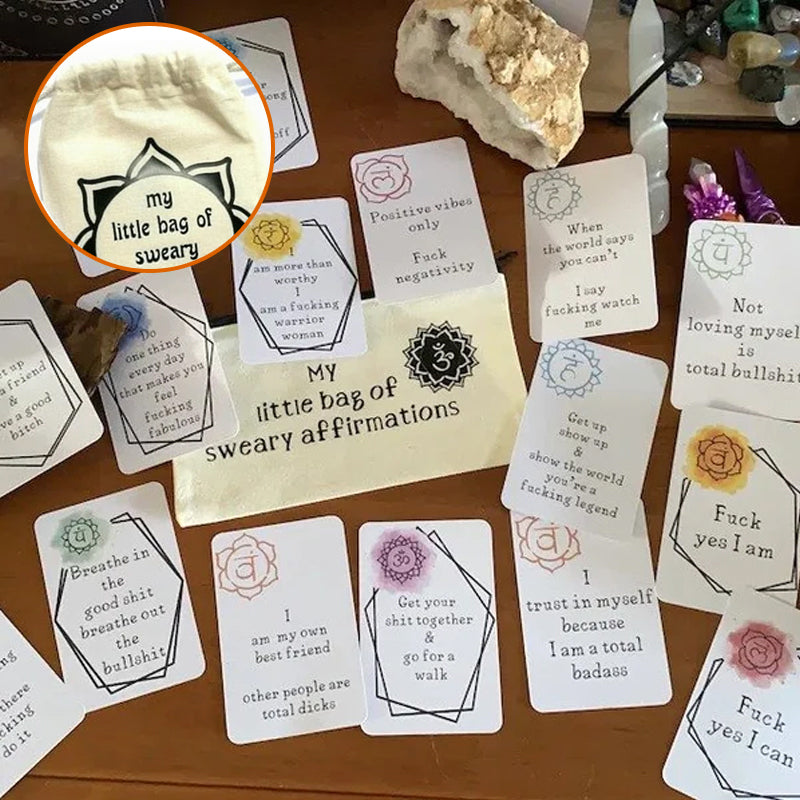 đFunny Affirmation Card Gift Made with Coated Paper(set of 16pcs)
