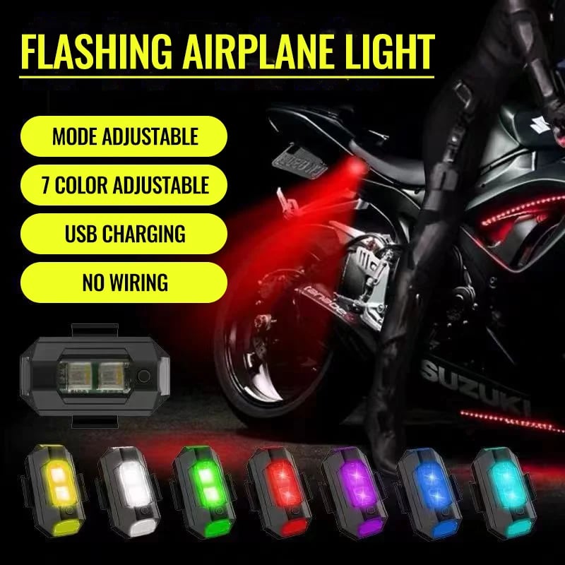 š„Last Day Promotionš„ 7 Colors LED Aircraft Strobe Lights & USB Charging.