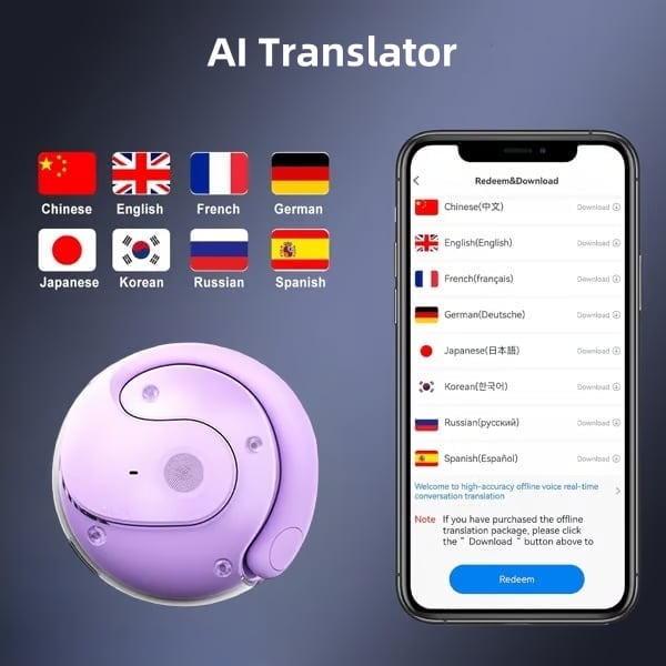 🏆#1 Best Seller ⏰LAST DAY 💎AI Translation Wireless OWS Bluetooth5.4 Earphones (Fit iOS & Android)