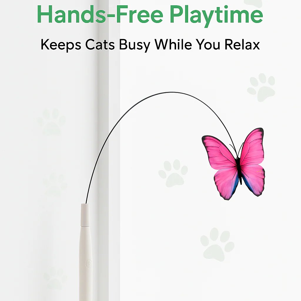 ✨Smart Butterfly Cat Toy — Automatic Toys for Active Cats 🐾