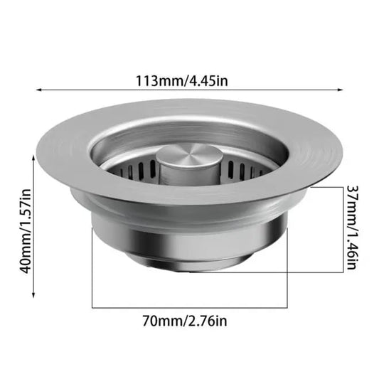 🔥LAST DAY 49% OFF-Upgraded 3 in 1 Kitchen Sink Drain Strainer