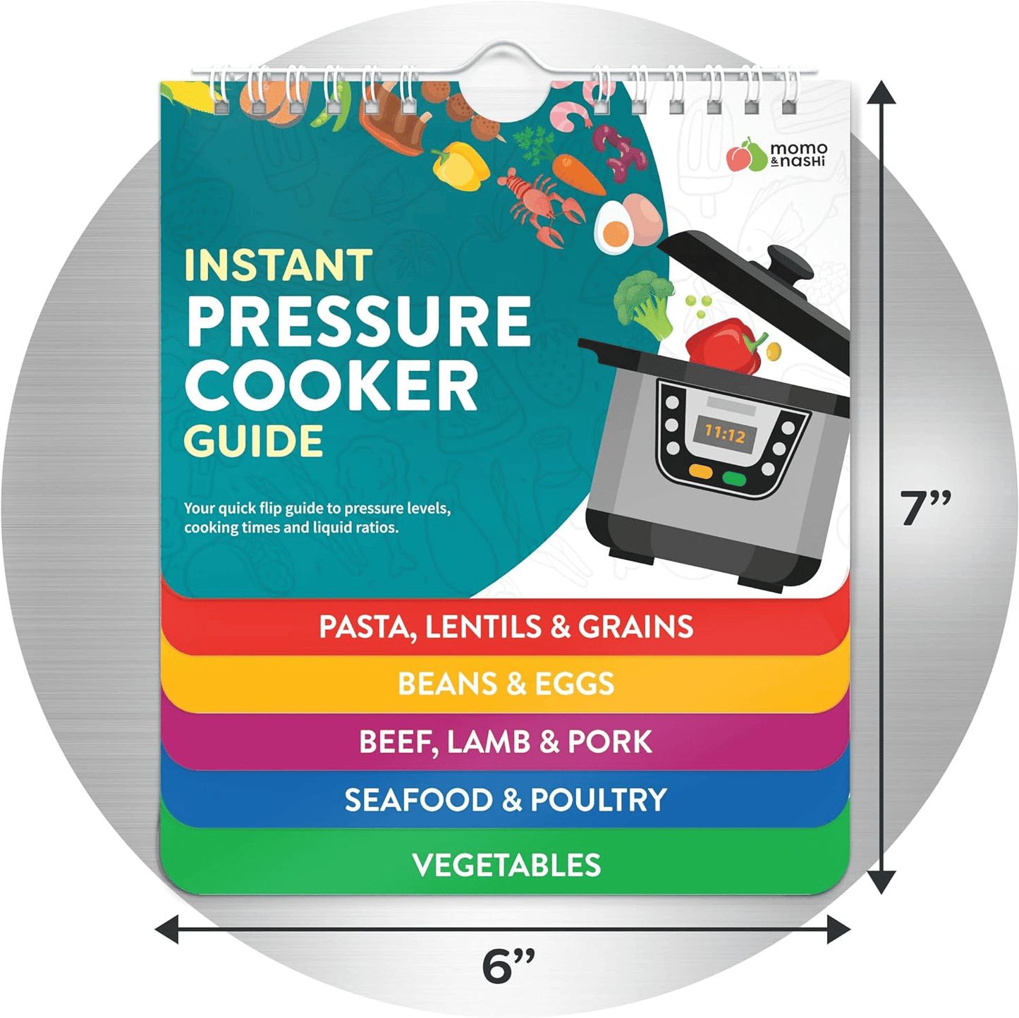 Guide de cuisine magnétique pour friteuse à air