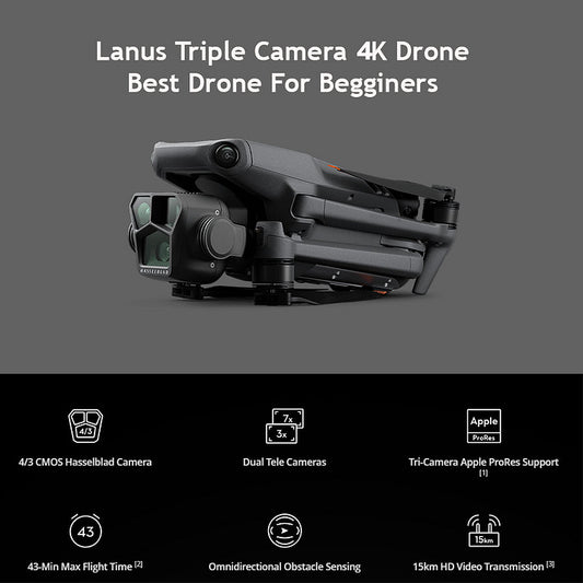 ✨ 🚁 2025 4K Ultra HD Drone – 🔙 Auto Return + ⏱️ 43 Min Flight