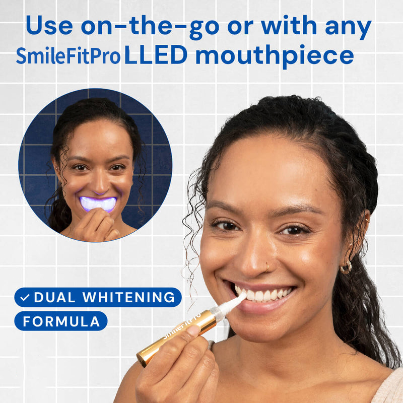 Extra-Strength Teeth Whitening Serum Pen + Dual-Peroxide Formula & Xylitol