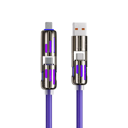 ⚡4-in-1 USB Charging Cable mFish fast charging - Data cable box gifted