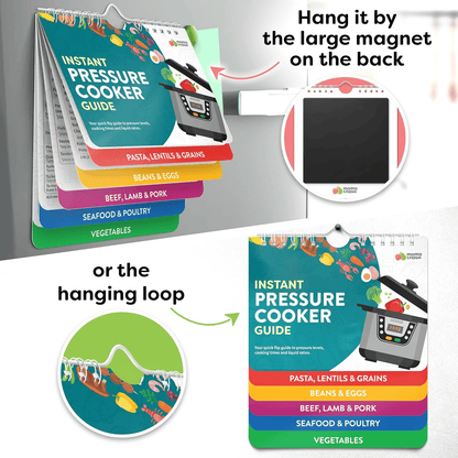 Guide de cuisine magnétique pour friteuse à air