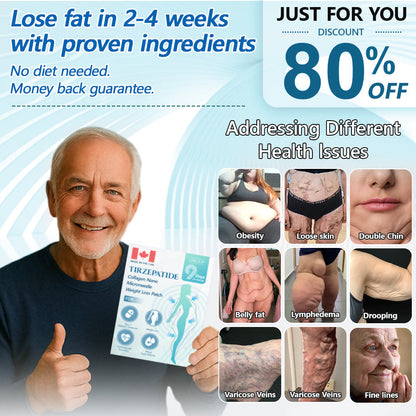 【Last Day Promotion 60% OFF🌟】👑👑𝐋𝑬𝘙𝐶𝘌𝘼® SMGT-GLP-1 𝐓𝐢𝐫𝐳𝐞𝐩𝐚𝐭𝐢𝐝𝐞 & 𝐂𝐨𝐥𝐥𝐚𝐠𝐞𝐧 𝐍𝐚𝐧𝐨 𝐌𝐢𝐜𝐫𝐨𝐧𝐞𝐞𝐝𝐥𝐞 𝐖𝐞𝐢𝐠𝐡𝐭 𝐋𝐨𝐬𝐬 𝐏𝐚𝐭𝐜𝐡丨Targets Obesity, Loose Skin, High Blood Pressure, Diabetes, Fatty Liver, Joint Pain, Brain Fog, Low Energy, Body Aches, and More