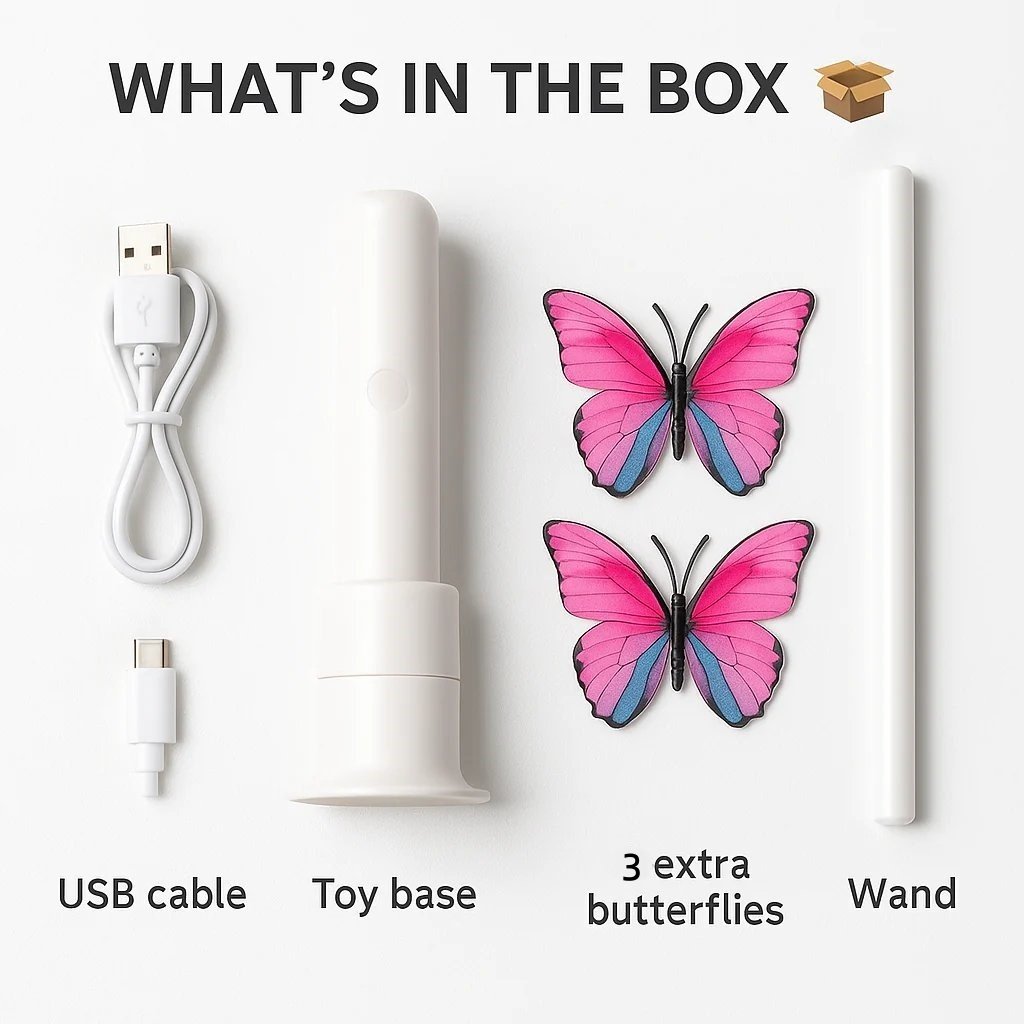 ✨Smart Butterfly Cat Toy — Automatic Toys for Active Cats 🐾