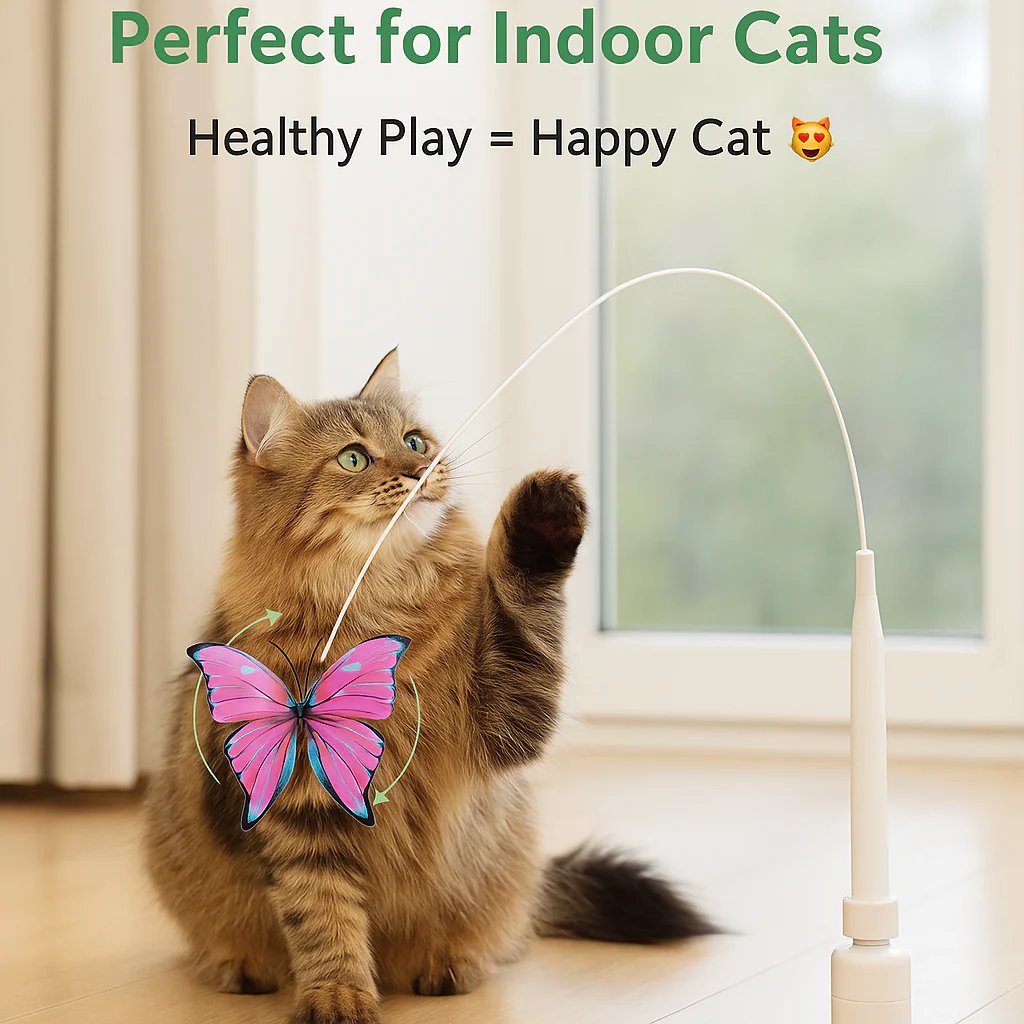 ✨Smart Butterfly Cat Toy — Automatic Toys for Active Cats 🐾