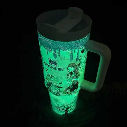 🎁 The Ultimate Halloween Gift: Sally x Jack Skellington 40oz Tumbler 💀✨