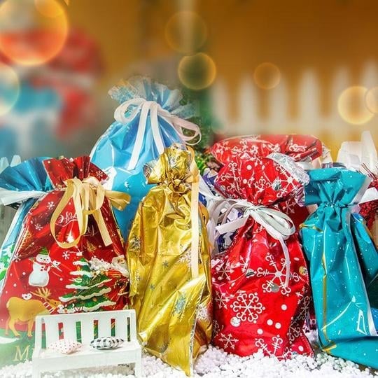 🎄Early Christmas Sale-48% OFF)Drawstring Christmas Gift Bags(BUY 3 SETS GET FREE SHIPPING)