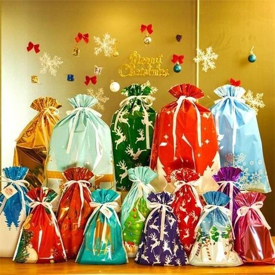 🎄Early Christmas Sale-48% OFF)Drawstring Christmas Gift Bags(BUY 3 SETS GET FREE SHIPPING)