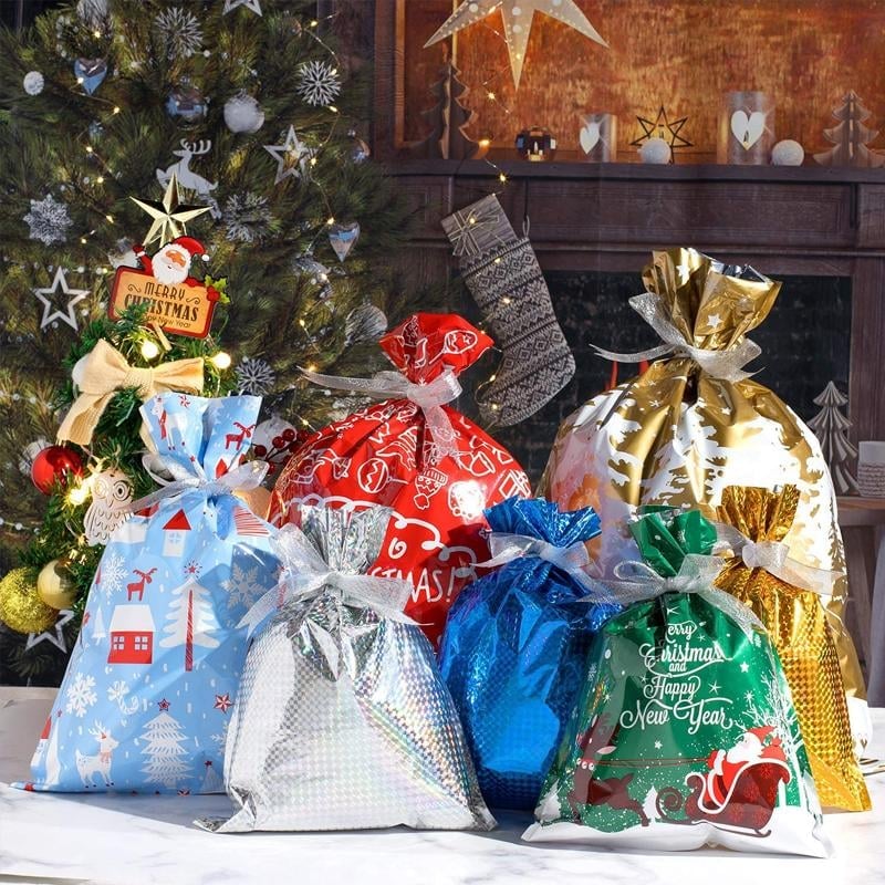 🎄Early Christmas Sale-48% OFF)Drawstring Christmas Gift Bags(BUY 3 SETS GET FREE SHIPPING)