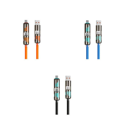 ⚡4-in-1 USB Charging Cable mFish fast charging - Data cable box gifted