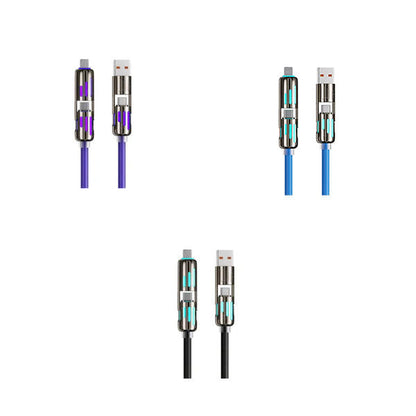 ⚡4-in-1 USB Charging Cable mFish fast charging - Data cable box gifted
